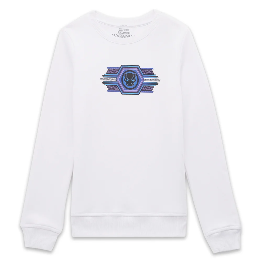 Wakanda Forever Shuri Badge Composition Kids' Sweatshirt - White - 98/104 (3-4 jaar) - Wit Afbeelding 1
