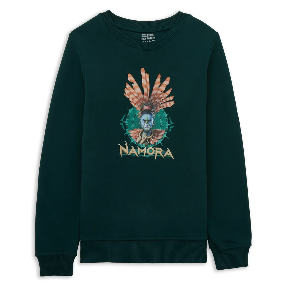 Wakanda Forever Namora Kids' Sweatshirt - Green - 98/104 (3-4 jaar) - Groen Afbeelding 1
