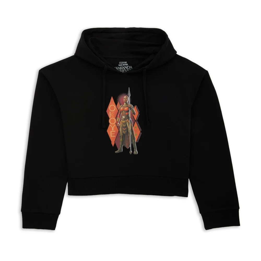 Wakanda Forever Okoye Women's Cropped Hoodie - Black - XS Afbeelding 1
