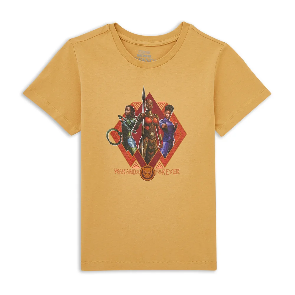 Wakanda Forever Nakia, Okoye And Shuri Composition Kids' T-Shirt - Tan - 98/104 (3-4 jaar) - Tan Afbeelding 1