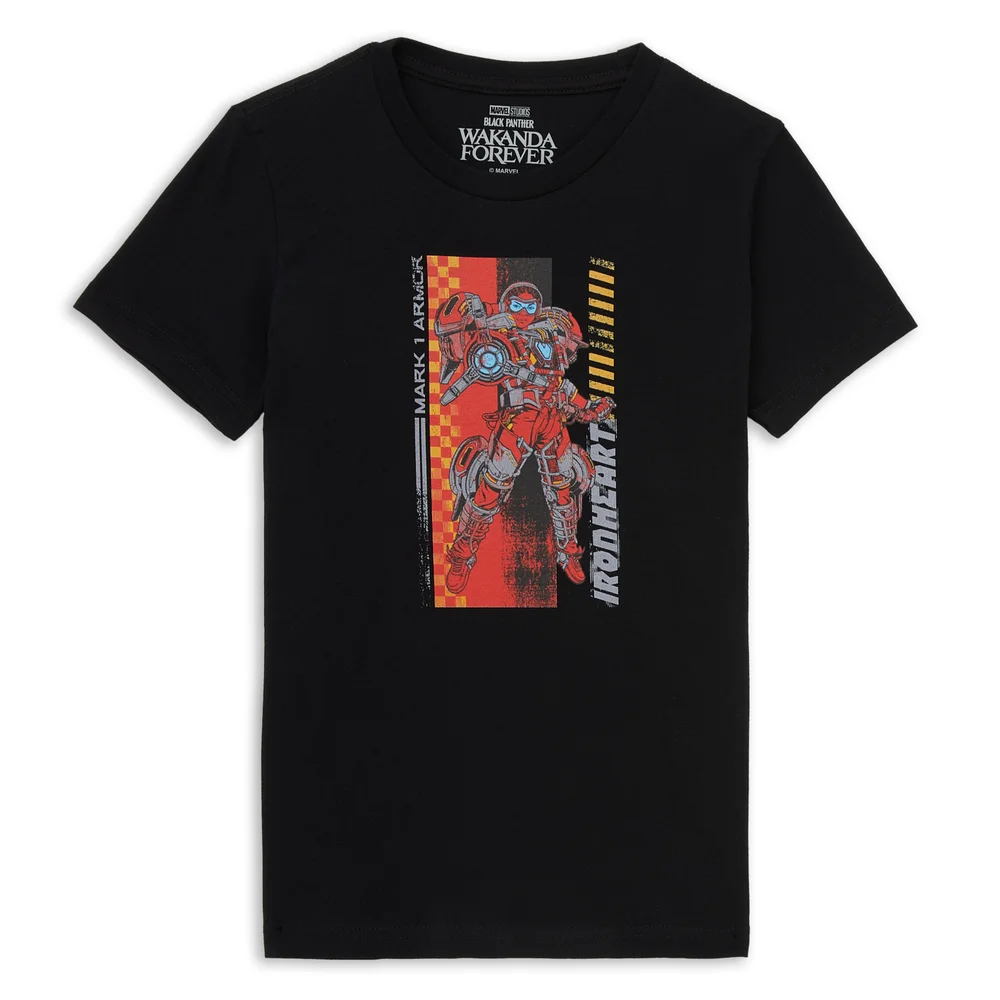 Wakanda Forever Iron Heart Mark 1 Armor Kids' T-Shirt - Black - 98/104 (3-4 jaar) Afbeelding 1
