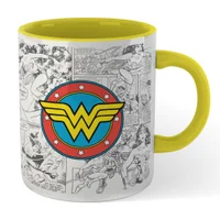 Wonder Woman Comic Mug - Yellow - undefined undefined