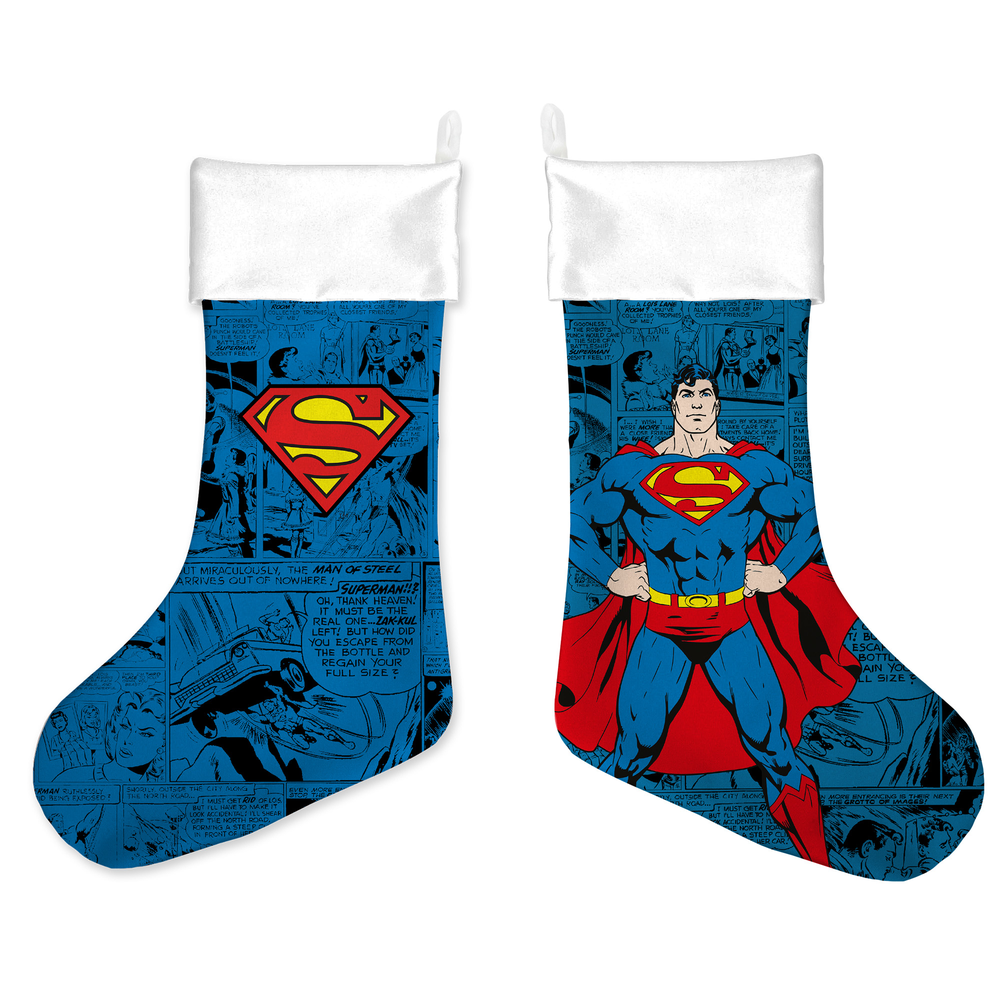 Superman Comic Christmas Stocking Afbeelding 1