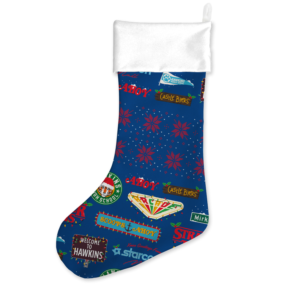 Stranger Things Welcome To Hawkins Christmas Stocking Afbeelding 1