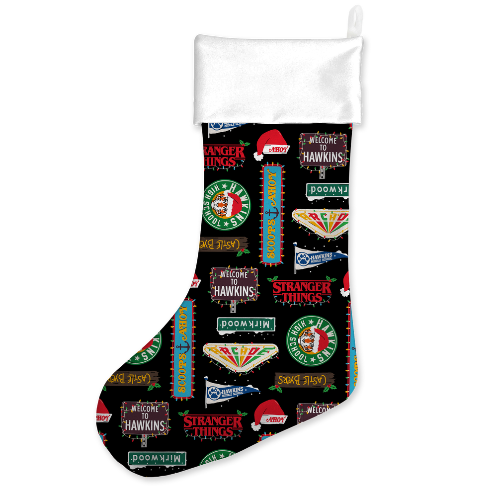 Stranger Things Hawkins Christmas Stocking Afbeelding 1
