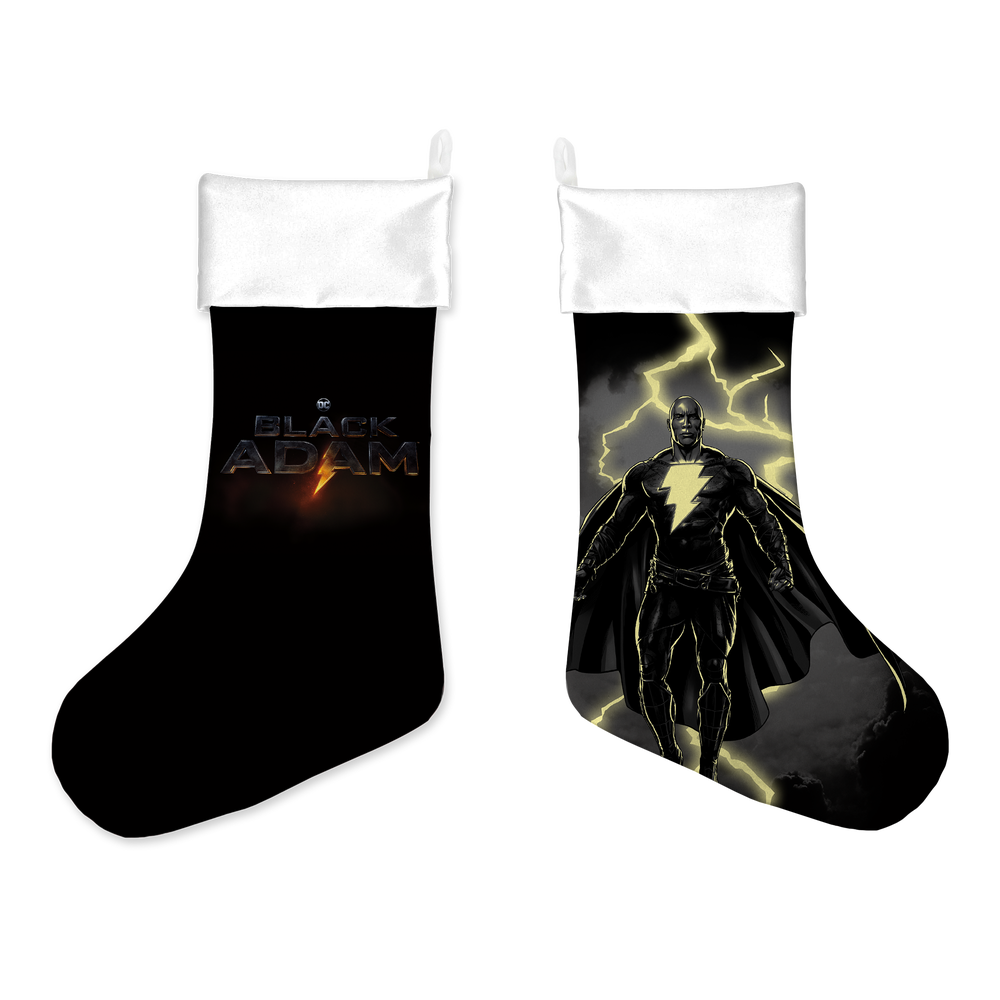 Black Adam Logo Christmas Stocking Afbeelding 1
