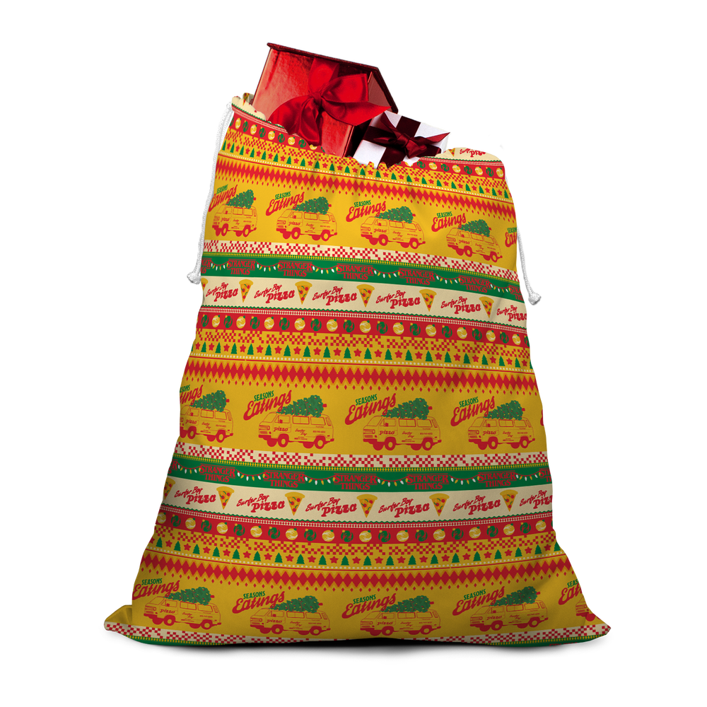 Stranger Things Season's Eatings Christmas Santa Sack Afbeelding 1