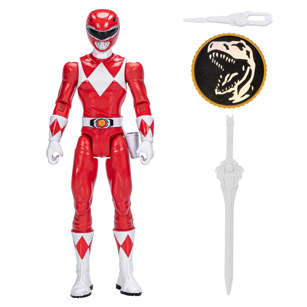 Figurine Power Rangers Mighty Morphin Ranger Rouge - 15 cm Afbeelding 1