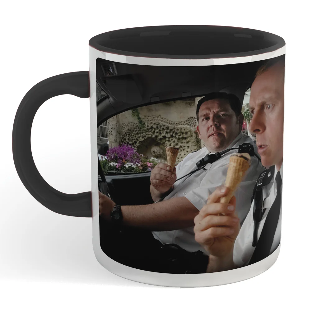 Hot Fuzz Ice Cream Scene Mug - Black Afbeelding 1