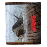 Jaws Shark Scene Fleece Blanket - undefined undefined