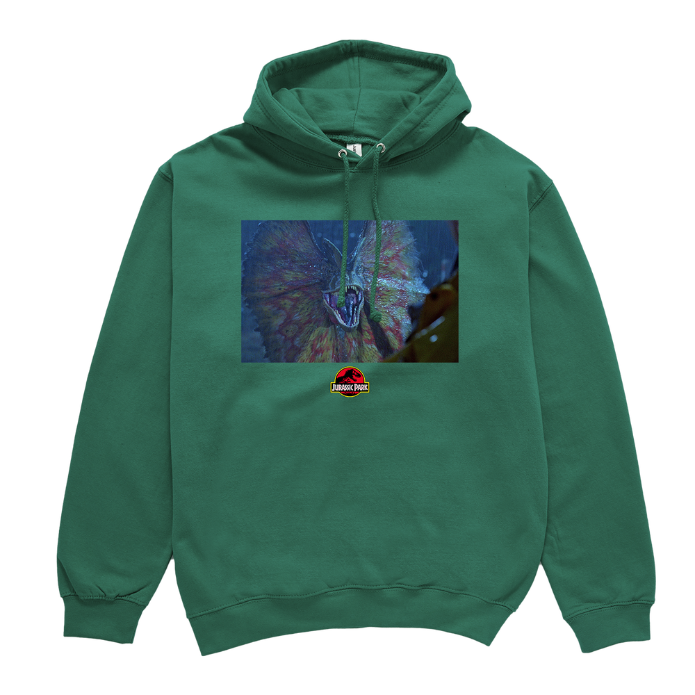 Jurassic Park Dilophosaurus Hoodie - Green - S Afbeelding 1