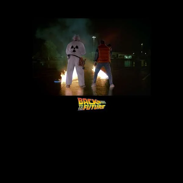 Back to the Future First Test Hoodie - Black