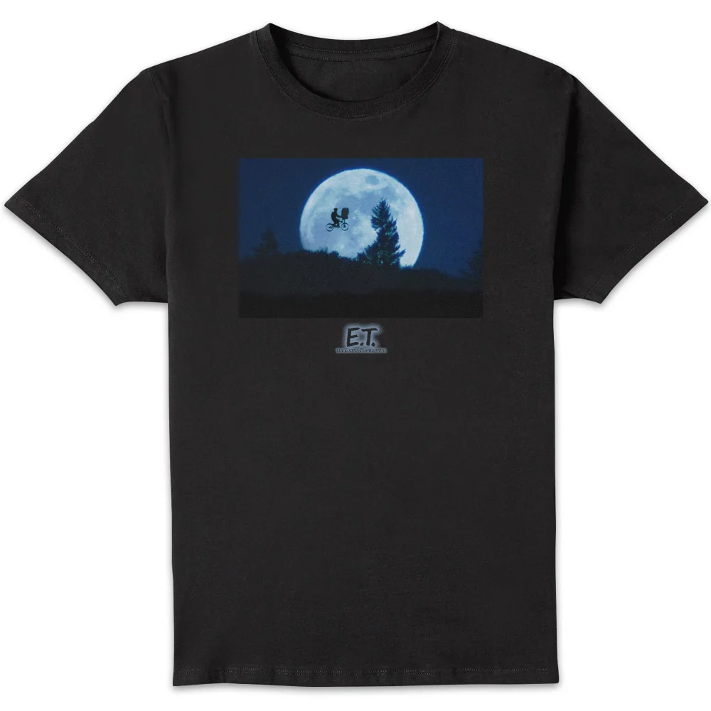 E.T. the Extra-Terrestrial Moon Cycle Unisex T-Shirt - Black - S Afbeelding 1