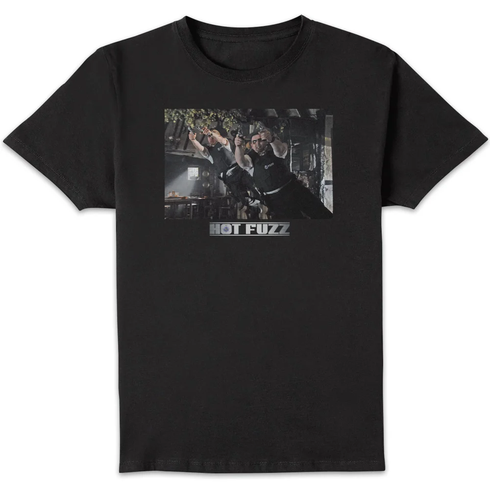 Hot Fuzz Pub Scene Unisex T-Shirt - Black - S Afbeelding 1