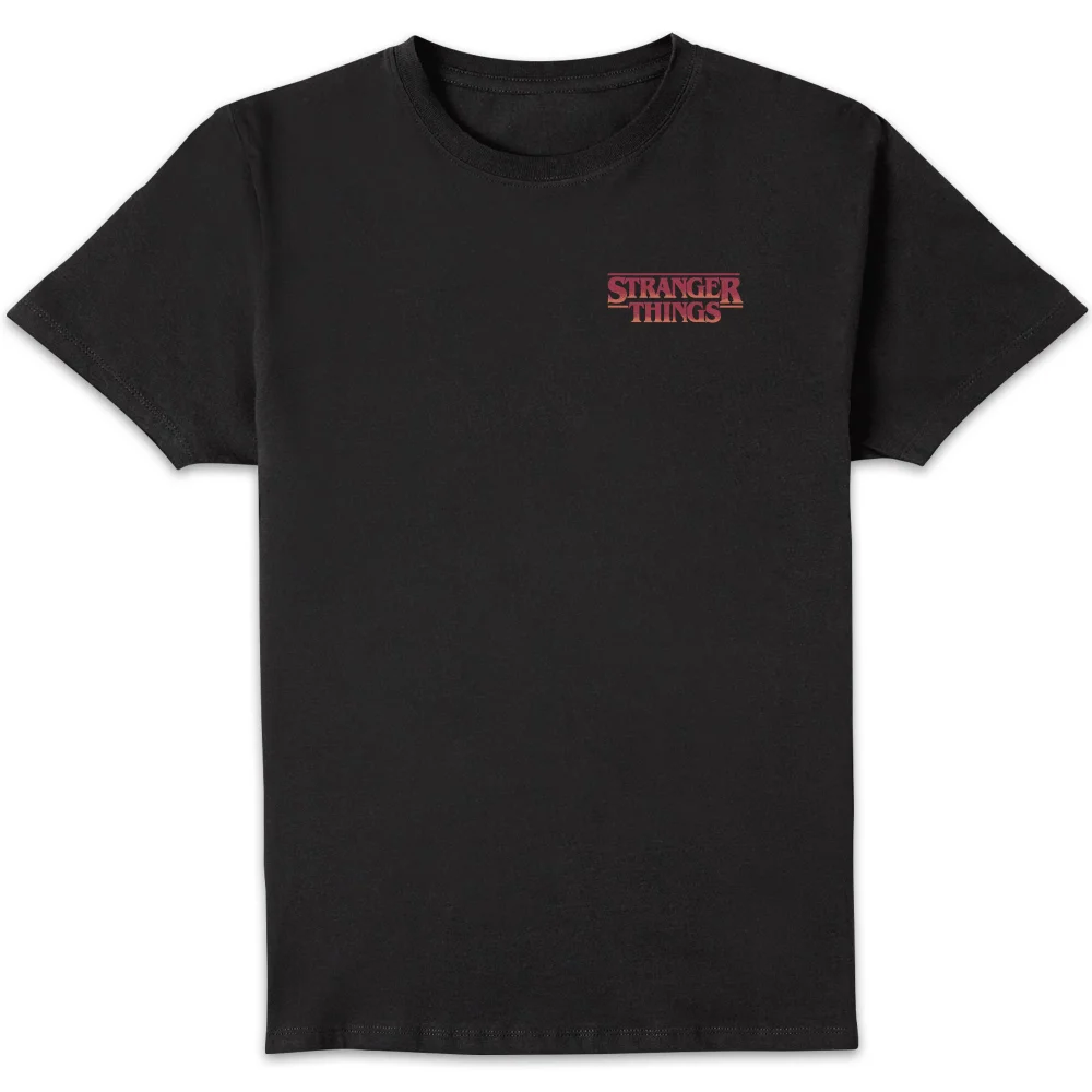 Stranger Things x Alex Hovey Logo Four Seasons Men's T-Shirt - Black - S Afbeelding 1