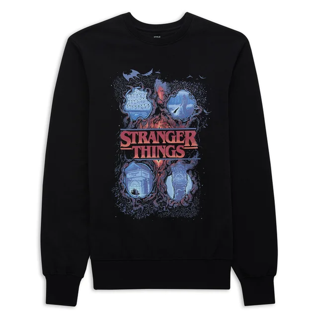Stranger Things x Alex Hovey Four Seasons Sweatshirt - Black