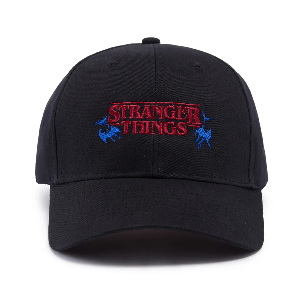 Stranger Things x Alex Hovey Embroidered Cap - Black Afbeelding 1