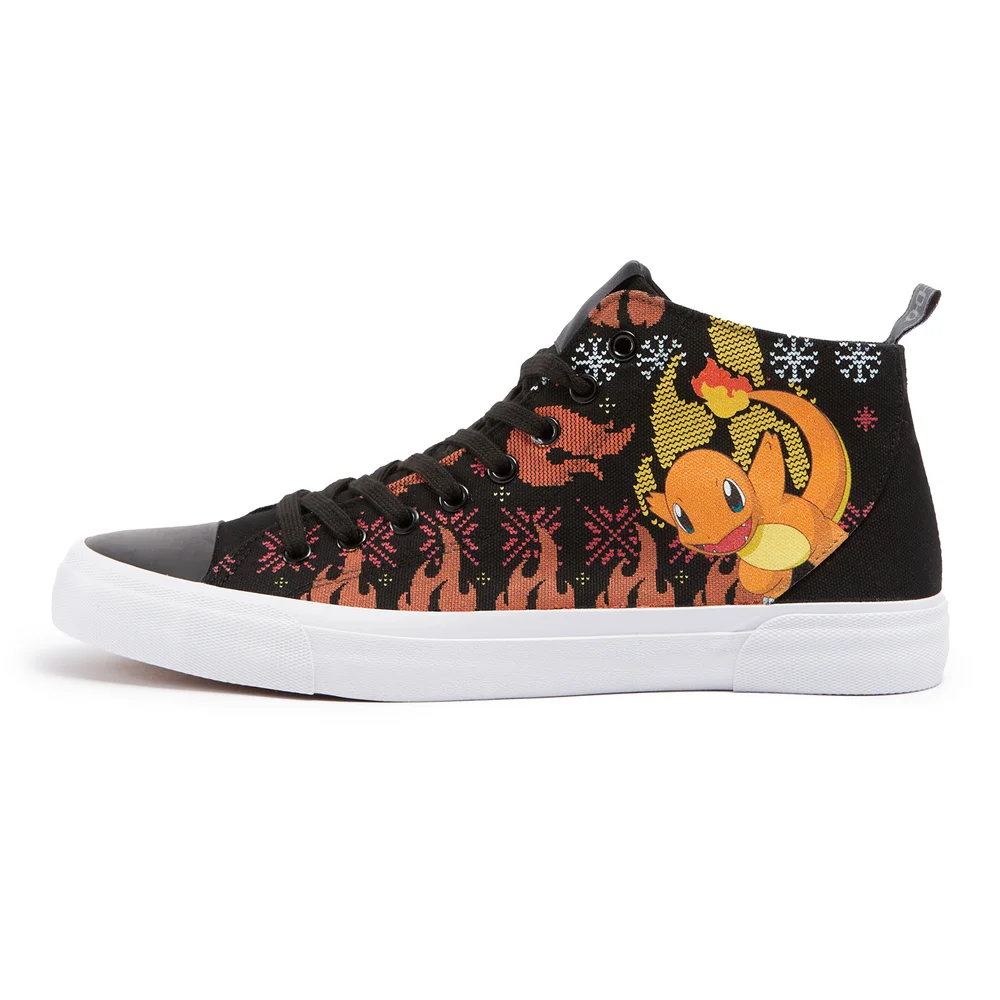 Pokémon Winter Charmander High Top - Black - UK 3 / EU 35.5 / US Men's 3.5 / Women's 5 Afbeelding 1