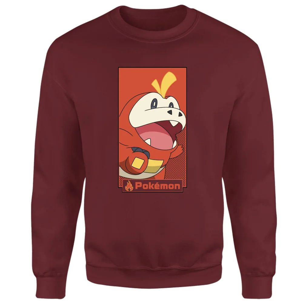 Pokémon Fuecoco Sweatshirt - Burgundy - S Afbeelding 1