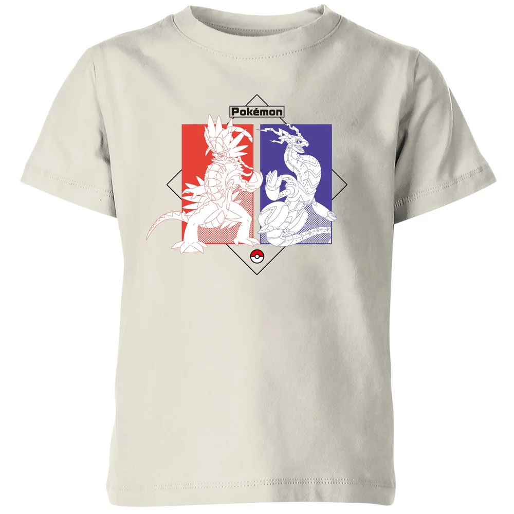 Pokémon Legendary Kids' T-Shirt - Cream - 122/128 (7-8 jaar) - beige Afbeelding 1