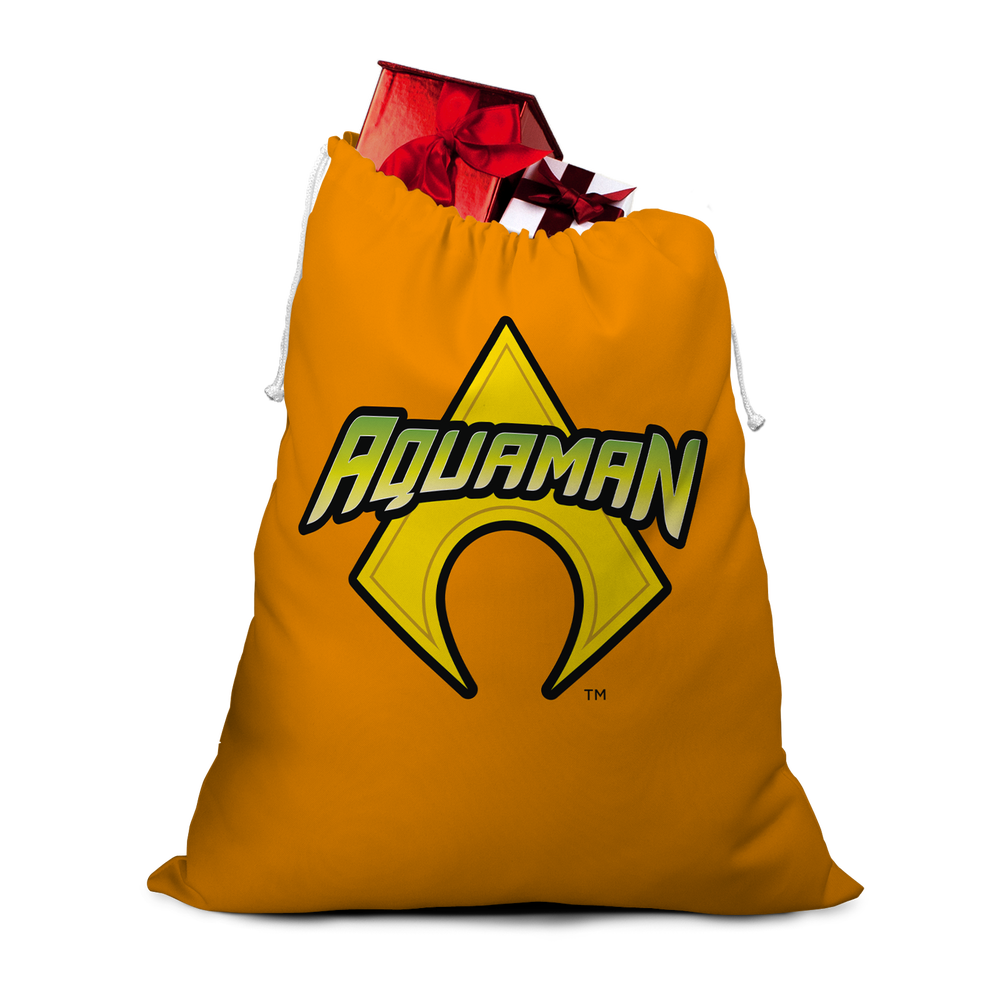 Aquaman Logo Christmas Santa Sack Afbeelding 1