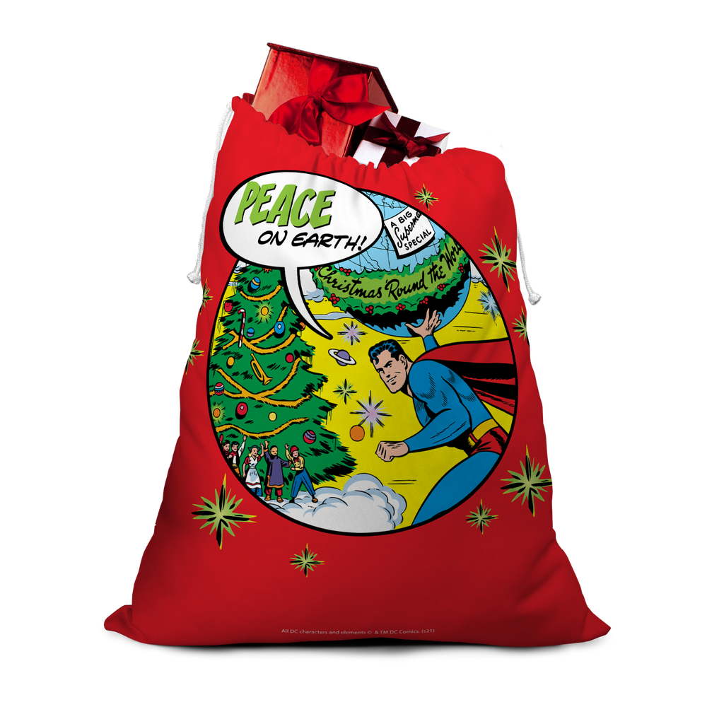 Superman Peace On Earth! Christmas Santa Sack Afbeelding 1