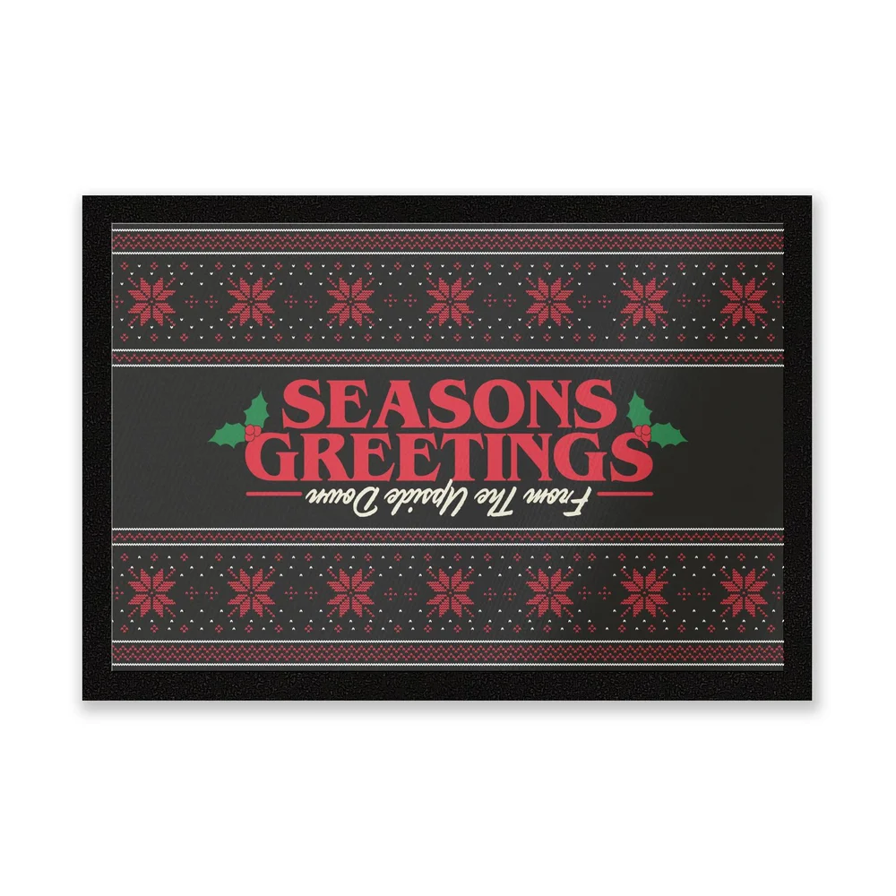 Stranger Things Seasons Greetings From The Upside Down Entrance Mat Afbeelding 1