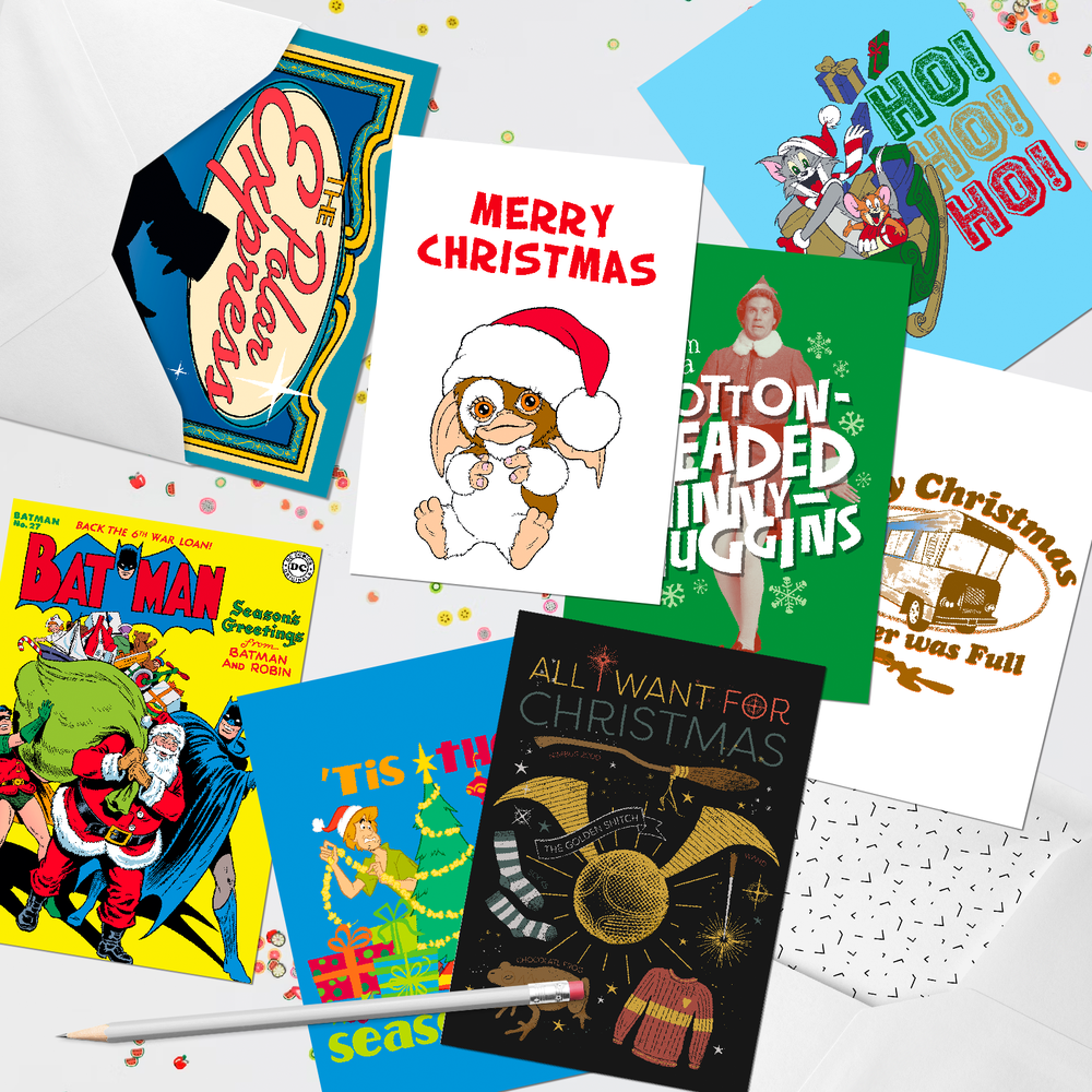 Mixed Christmas Greeting Cards 8-Pack Option 2 Afbeelding 1