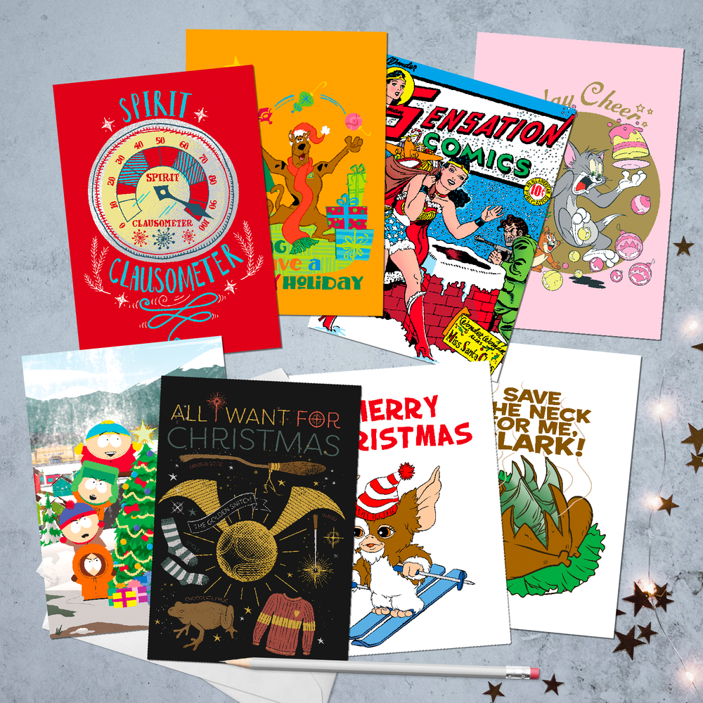 Mixed Christmas Greeting Cards 8-Pack Option 3 Afbeelding 1