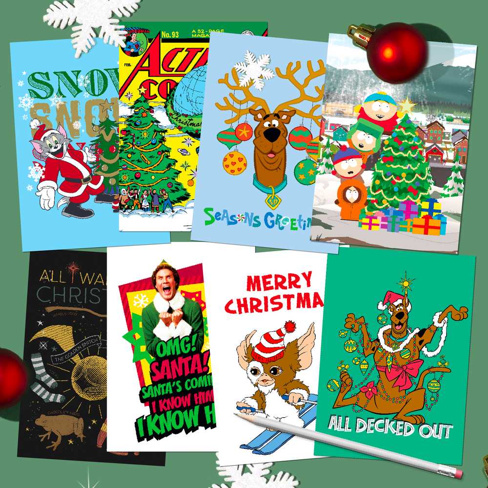 Mixed Christmas Greeting Cards 8-Pack Option 4 Afbeelding 1