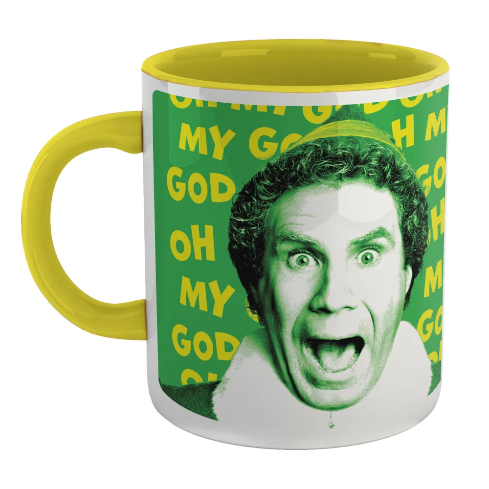 Elf Oh My God! Santa's Coming! Mug - Yellow Afbeelding 1