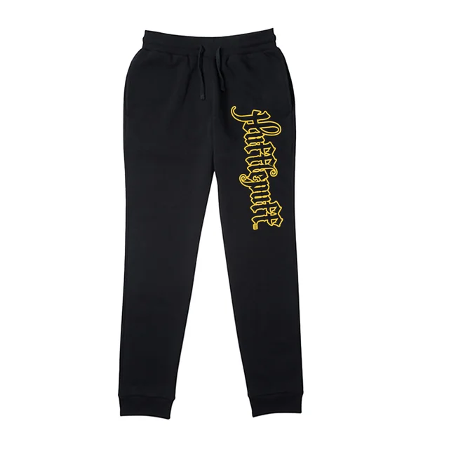 Harry Potter Hufflepuff Script Joggers - Black