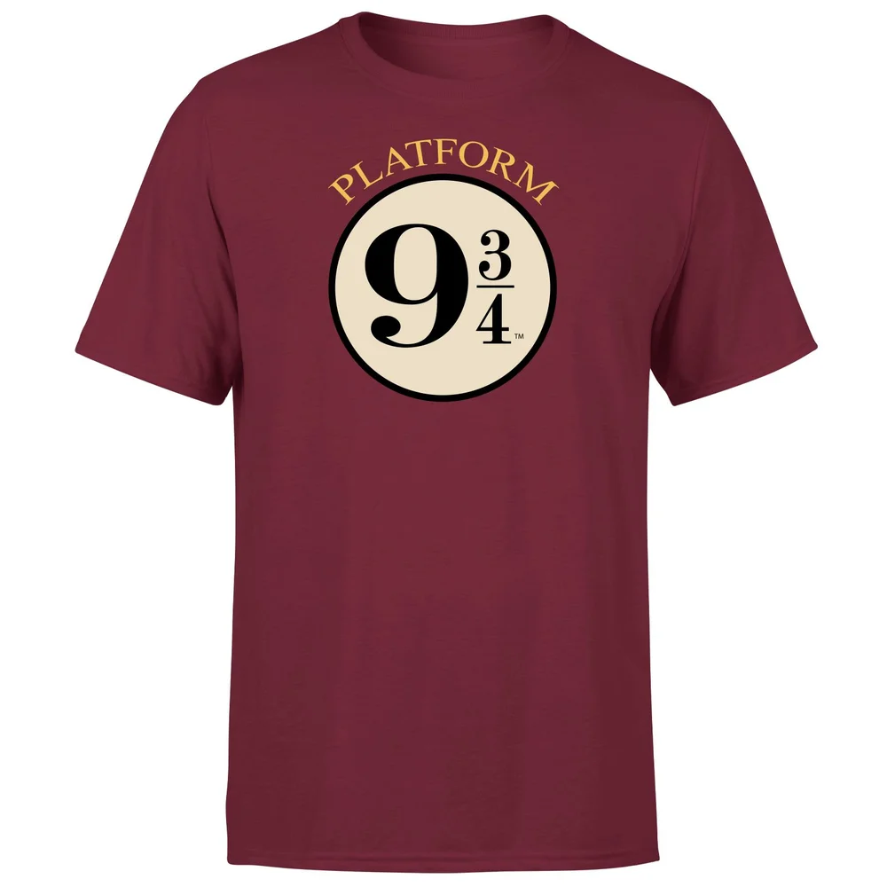 Harry Potter Platform 9 3/4 T-Shirt - Burgundy - XS Afbeelding 1