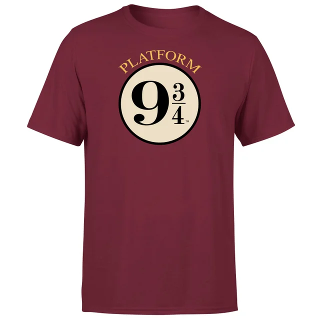 Harry Potter Platform 9 3/4 T-Shirt - Burgundy