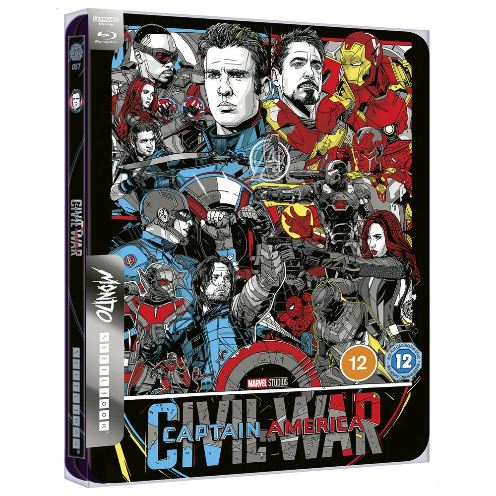 Marvel Studios Captain America: Civil War – Mondo #57 Zavvi Exclusive 4K Ultra HD Steelbook (includes Blu-ray) Afbeelding 1