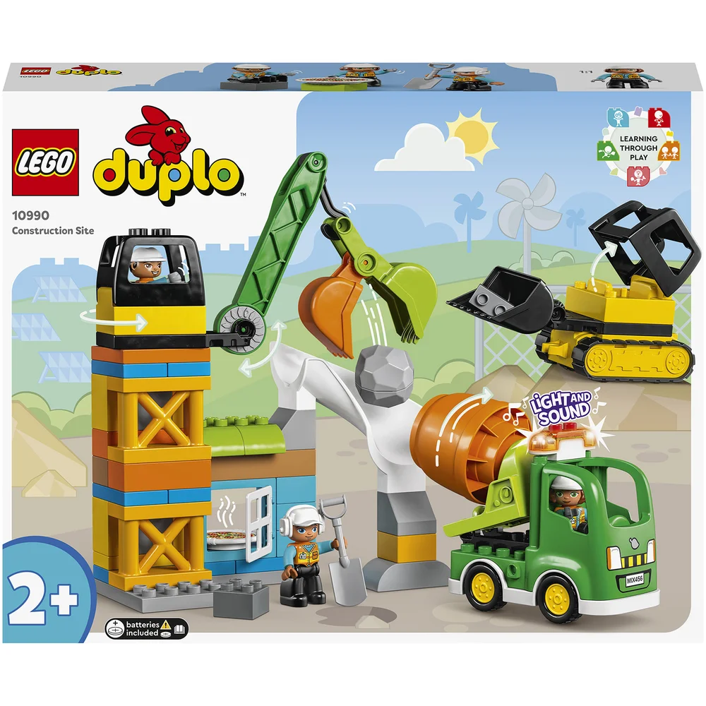LEGO DUPLO Town: Construction Site Set with Toy Crane (10990) Afbeelding 1