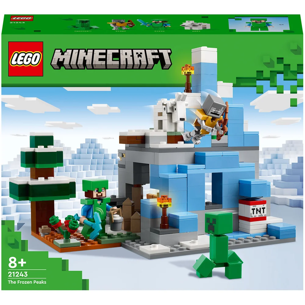 LEGO Minecraft: The Frozen Peaks Cave Mountain Set (21243) Afbeelding 1