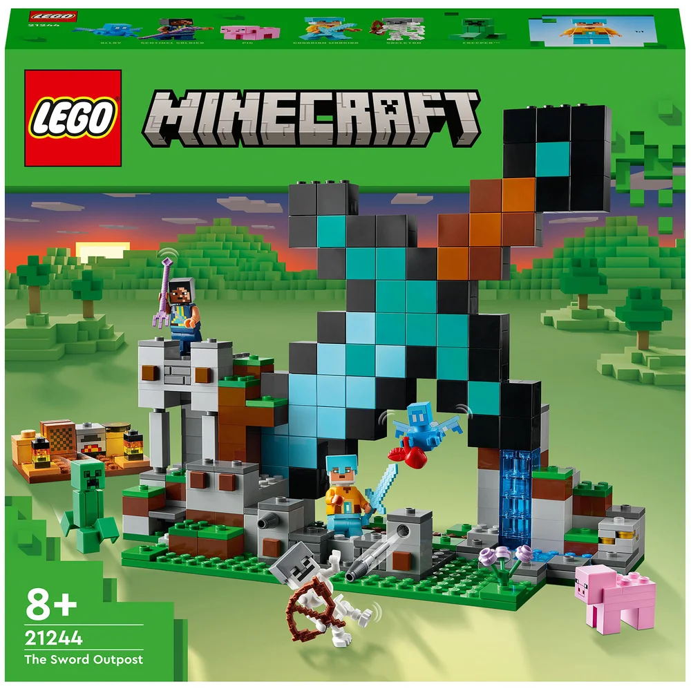 LEGO Minecraft: The Sword Outpost Toy with Mobs (21244) Afbeelding 1