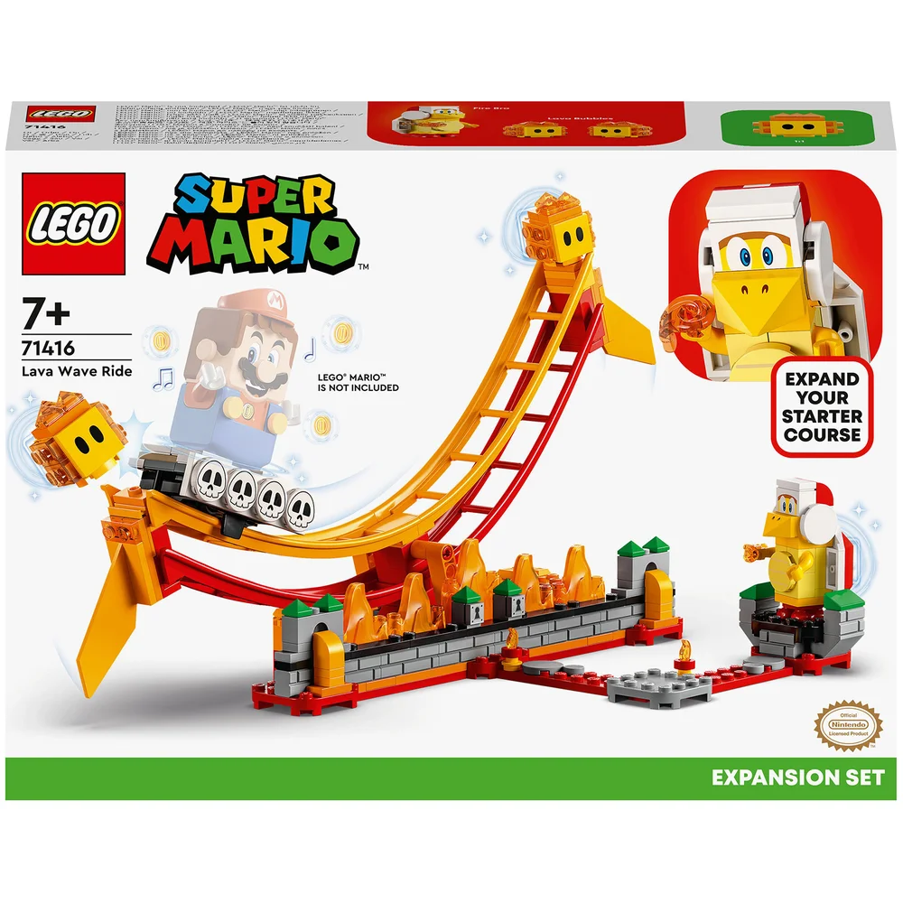 LEGO Super Mario Lava Wave Ride Expansion Set Toy (71416) Afbeelding 1