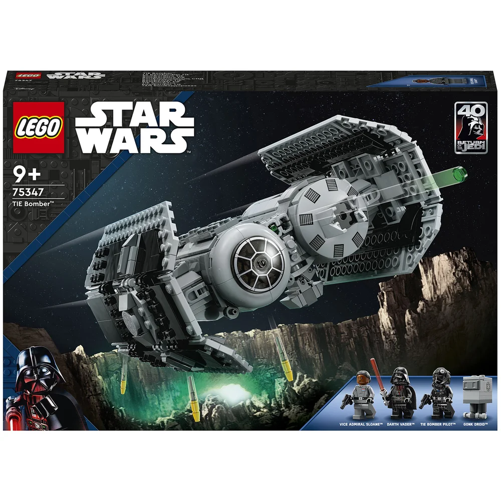 LEGO Star Wars TIE Bomber Starfighter Buildable Toy (75347) Afbeelding 1