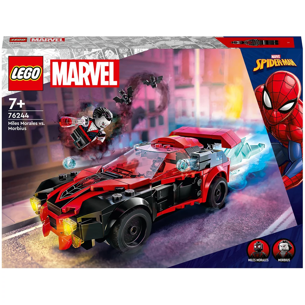 LEGO Marvel Miles Morales vs. Morbius Toy Car Set (76244) Afbeelding 1