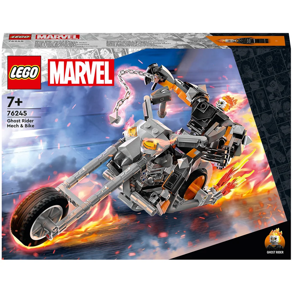 LEGO Marvel Ghost Rider Mech & Bike Motorbike Toy (76245) Afbeelding 1