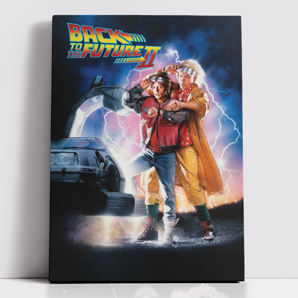 Decorsome x Back To The Future Part Two Classic Poster Rectangular Canvas - 12x18 inch Afbeelding 1