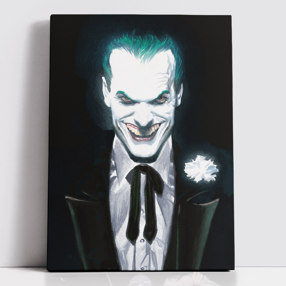 Decorsome x Batman Alex Ross - The Joker Rectangular Canvas - 12x18 inch Afbeelding 1
