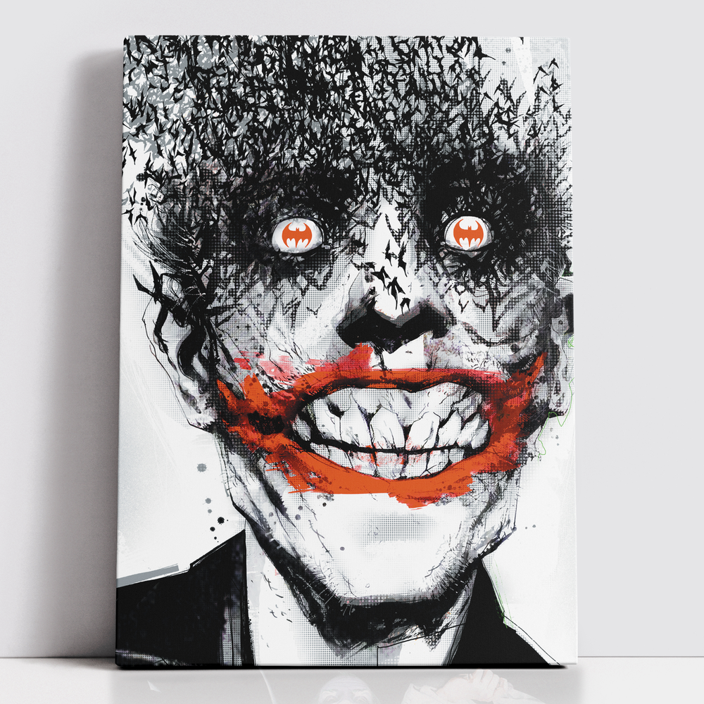 Decorsome x Batman Jock - The Joker Rectangular Canvas - 12x18 inch Afbeelding 1