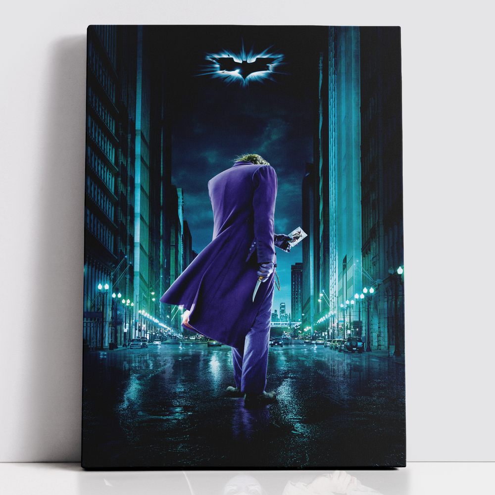 Decorsome x Batman The Dark Knight Joker Rectangular Canvas - 12x18 inch Afbeelding 1