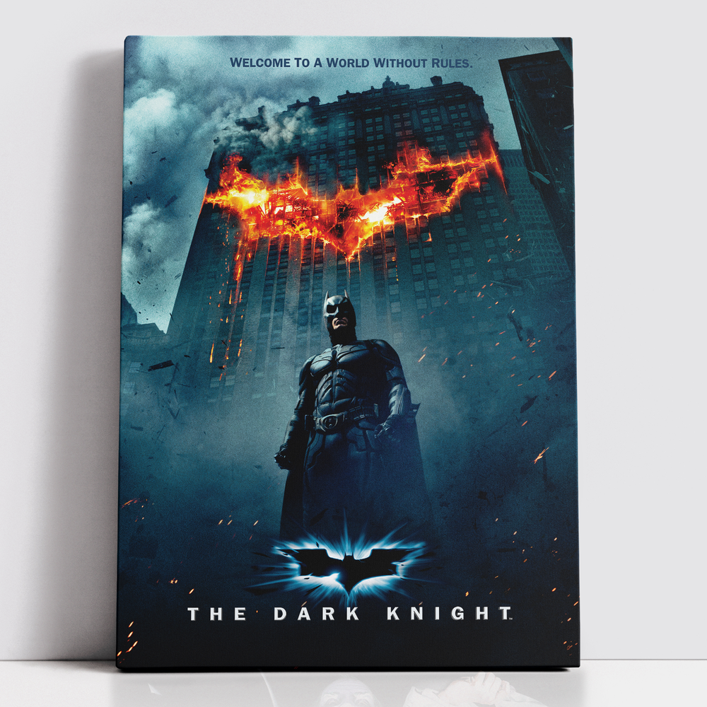 Decorsome x Batman The Dark Knight Poster Rectangular Canvas - 12x18 inch Afbeelding 1