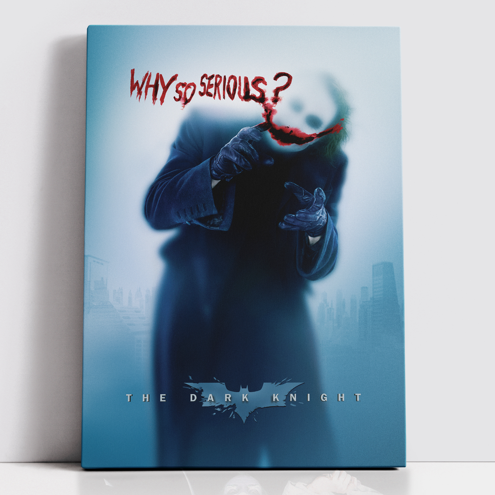 Decorsome x Batman Why So Serious Rectangular Canvas - 12x18 inch Afbeelding 1