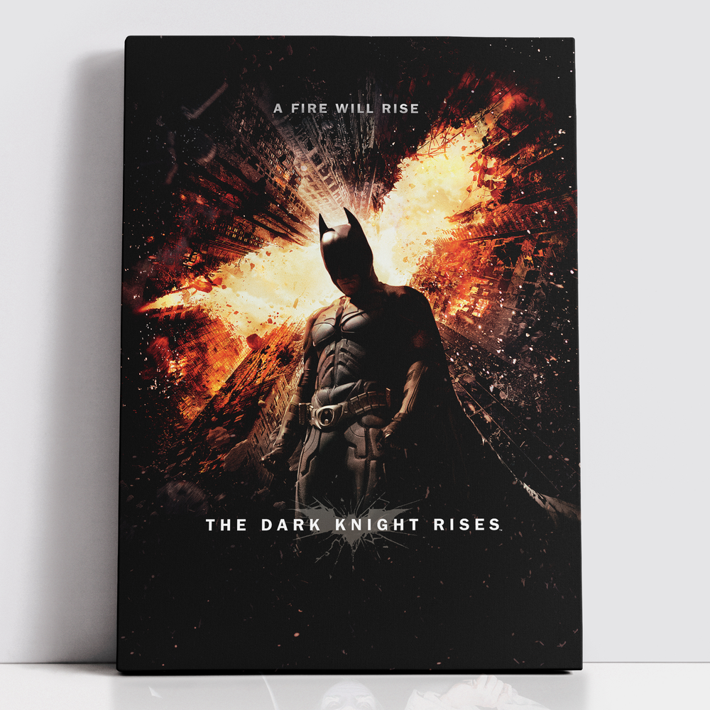 Decorsome x Batman A Fire Will Rise Rectangular Canvas - 12x18 inch Afbeelding 1