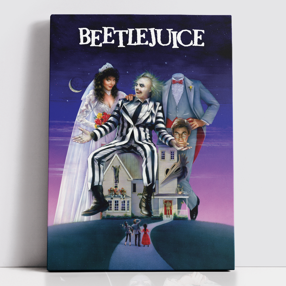 Decorsome x Beetlejuice Rectangular Canvas - 12x18 inch Afbeelding 1